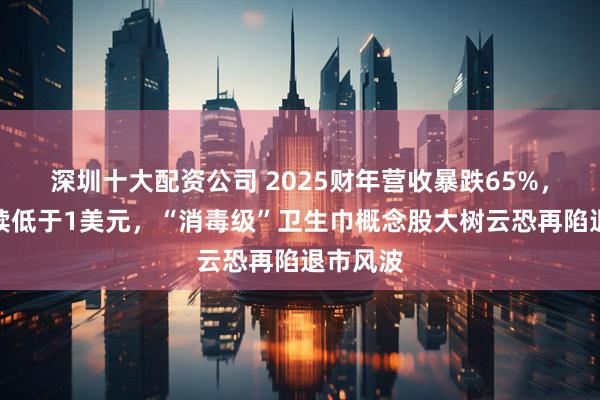 深圳十大配资公司 2025财年营收暴跌65%，股价持续低于1美元，“消毒级”卫生巾概念股大树云恐再陷退市风波