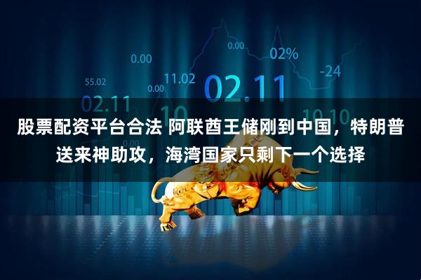 股票配资平台合法 阿联酋王储刚到中国,特朗普送来神助攻,海湾国家只剩下一个选择